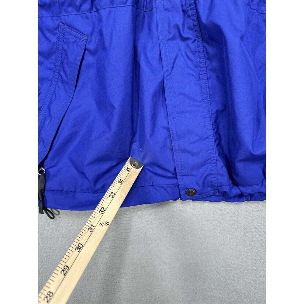 North Face Jacket Mens XL Blue Black Windbreaker Lined Retro Athleisure Gorpcore